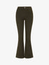 Jean coupe flare à taille haute - Kaki - 5
