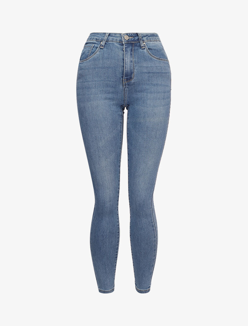 Jean taille standard coupe skinny - Bleu clair - 1
