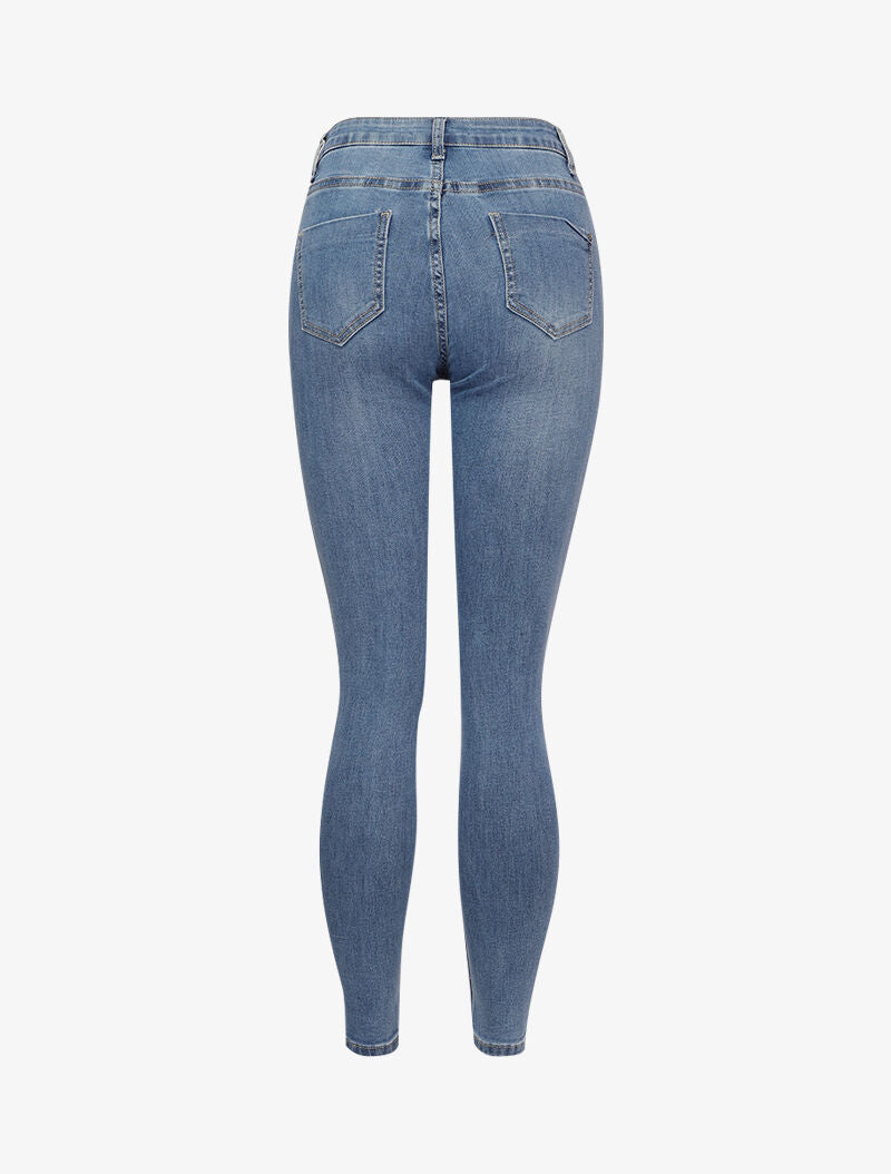 Jean taille standard coupe skinny - Bleu clair - 2