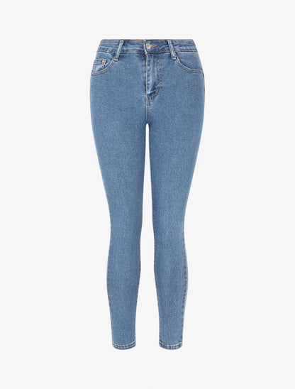 Jean push up coupe skinny - Bleu - 1