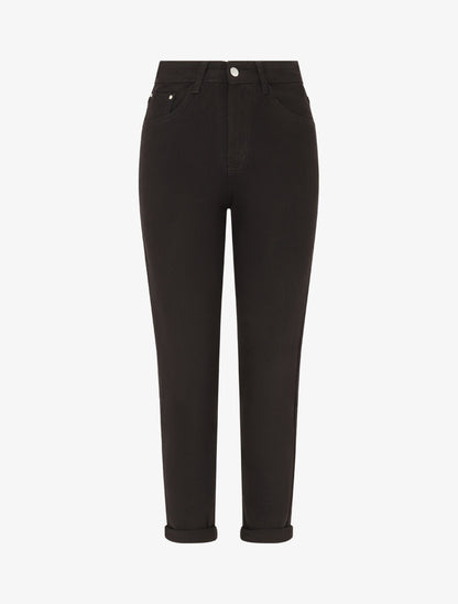 Jean mom taille haute - Noir - 4