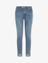 Jean à revers coupe skinny - Bleu - 1