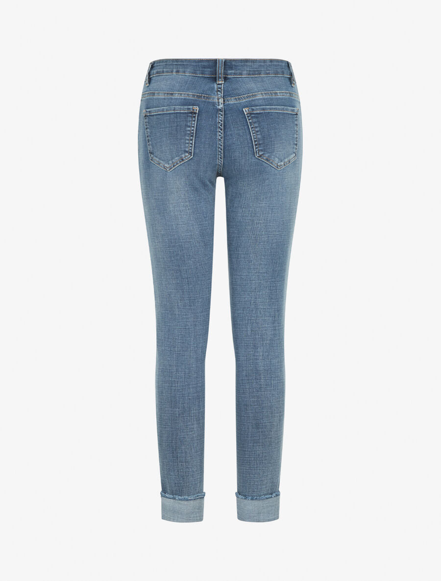 Jean à revers coupe skinny - Bleu - 2