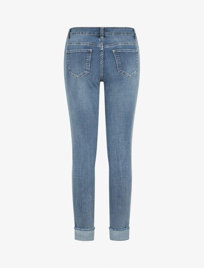 Jean à revers coupe skinny - Bleu - 2
