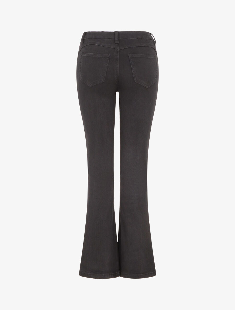 Jean push up coupe flare - Noir - 2