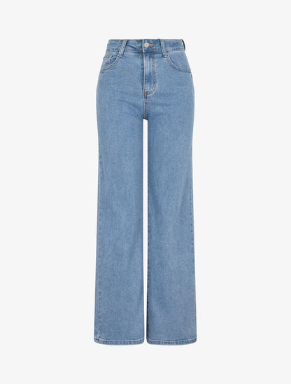 Jean taille standard coupe droite - Bleu - 1