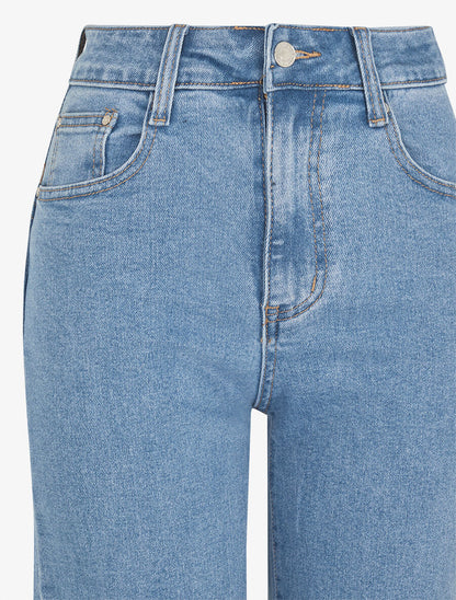 Jean taille standard coupe droite - Bleu - 3