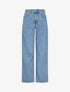 Jean style baggy coupe droite - Bleu - 4