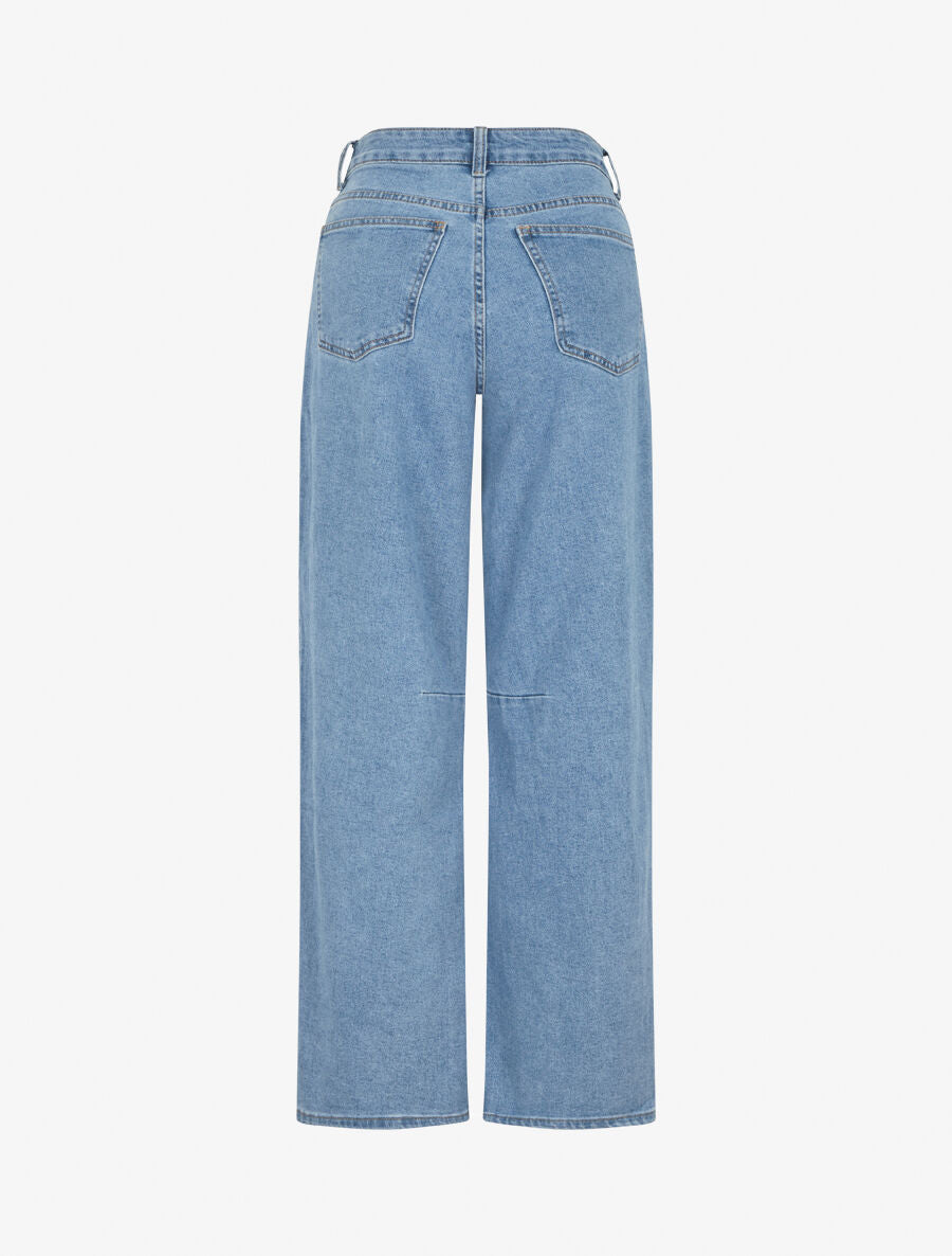 Jean style baggy coupe droite - Bleu - 2
