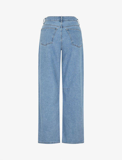 Jean style baggy coupe droite - Bleu - 2