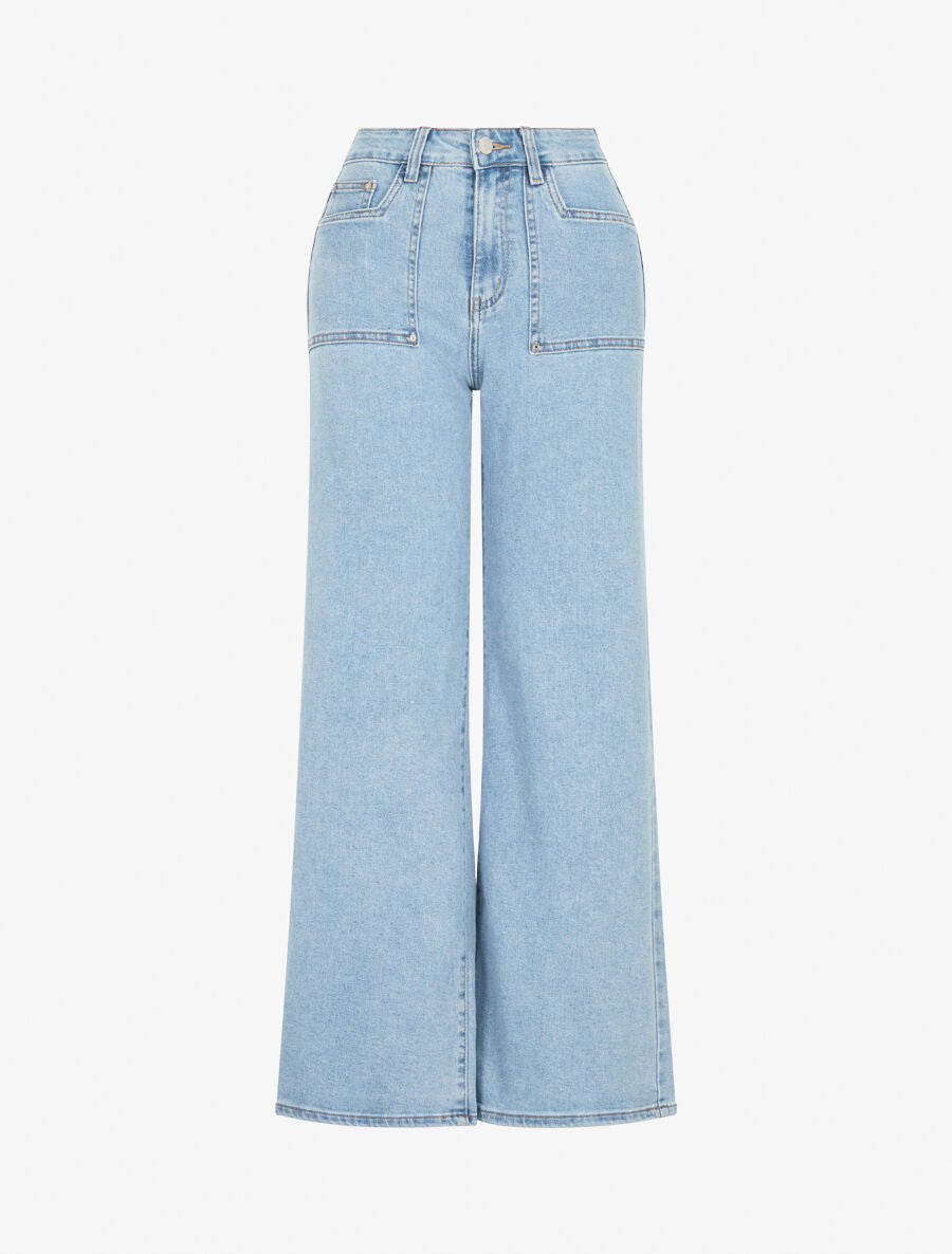 Jean coupe ample taille standard - Bleu clair - 4