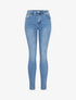 Jean coupe skinny grande taille - Bleu clair - 4