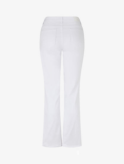 Jean droit basique taille haute - Blanc - 2