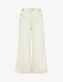 Jean ample taille haute style pont - Beige - 1