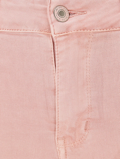 Jean classique coupe skinny taille haute - Rose - 3