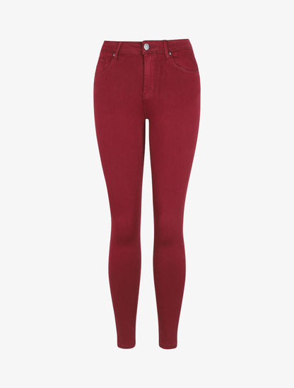 Jean slim stretch - Bordeaux - 1