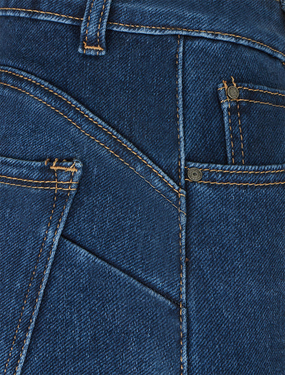 Jean ample à taille standard - Bleu foncé - 3