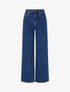 Jean wide leg taille standard - Bleu brut - 1