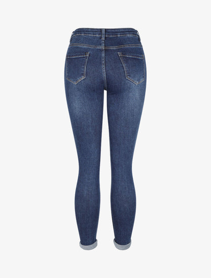 Jean slim surpiqué - Bleu denim - 2