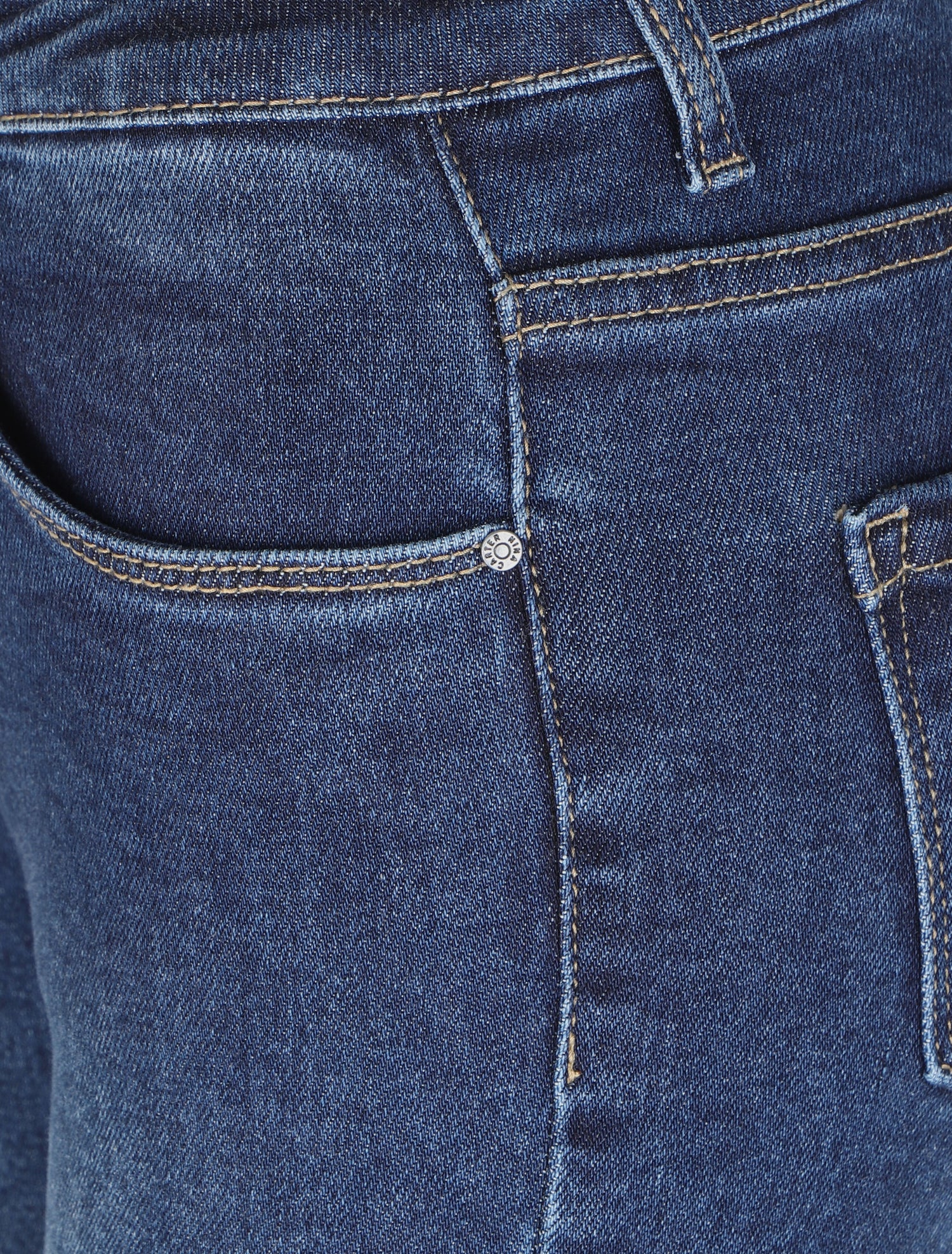 Jean slim surpiqué - Bleu denim - 3