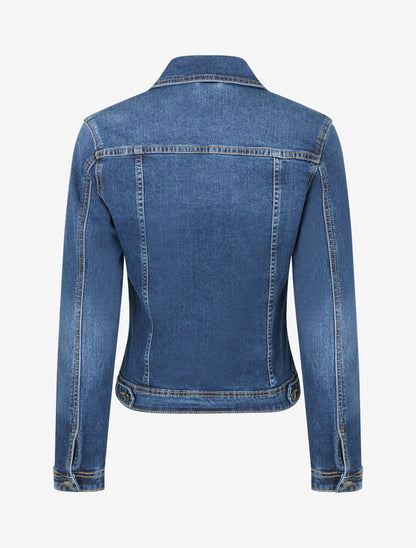 Veste en jean droite - Bleu - 2