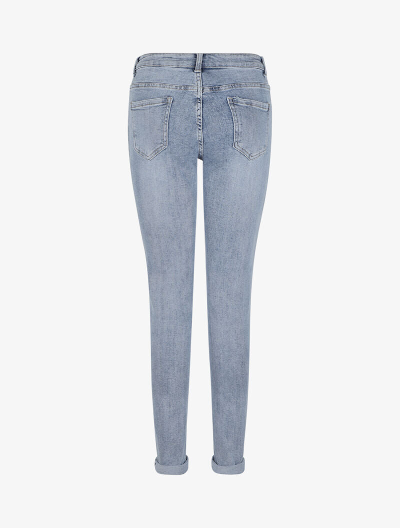 Jean boyfriend taille standard délavé - Bleu clair - 2