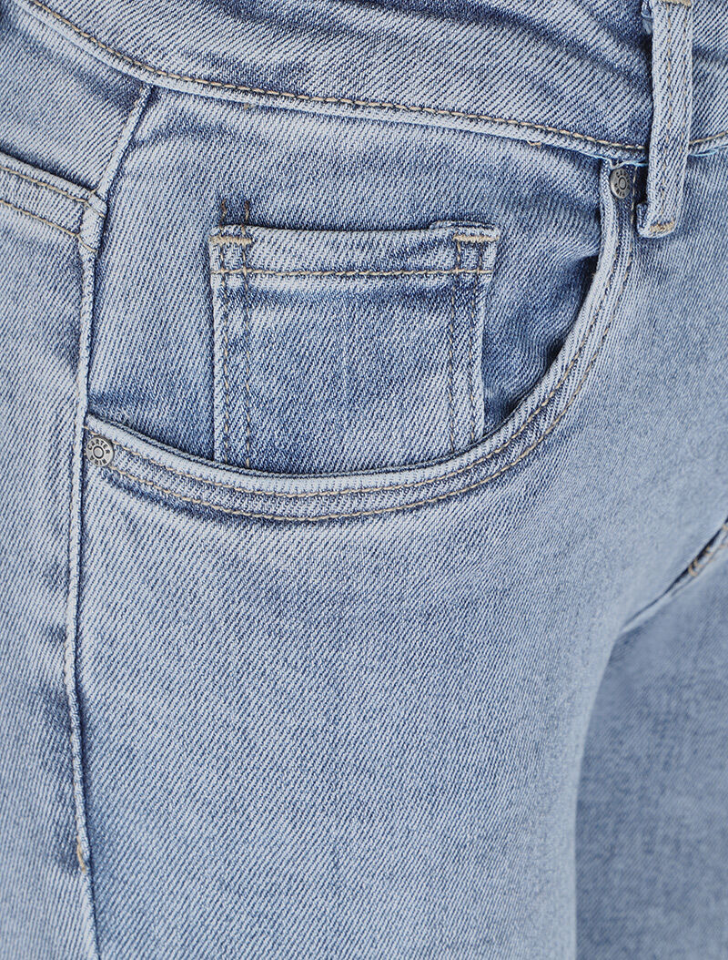 Jean boyfriend taille standard délavé - Bleu clair - 3