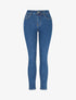 Jean taille haute coupe skinny - Bleu - 1
