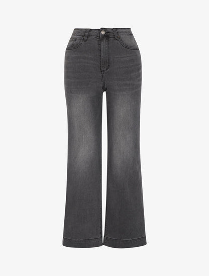 Jean coupe droite délavé - Anthracite - 4