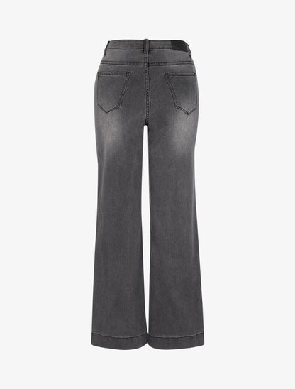 Jean coupe droite délavé - Anthracite - 2