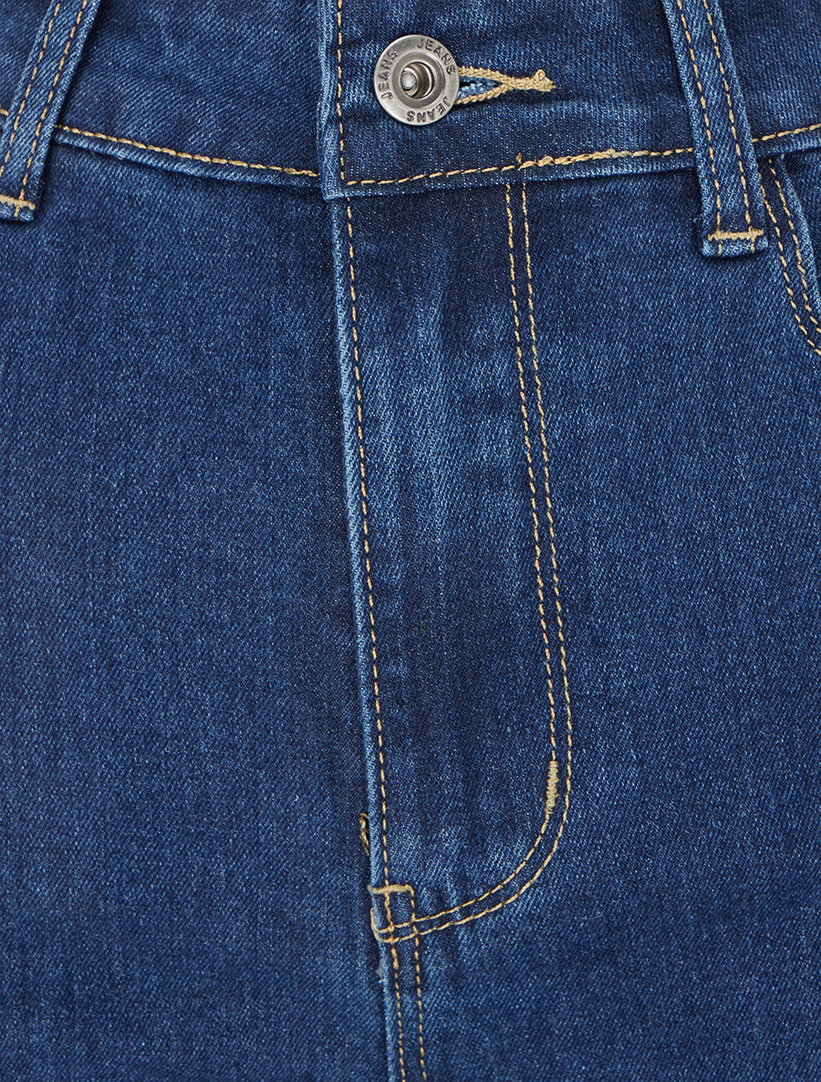 Jean basique coupe droite - Bleu - 3