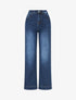 Jean légèrement délavé coupe droite - Bleu - 1