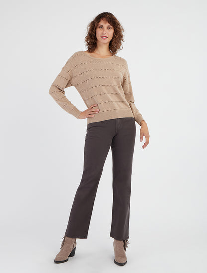Jean wide leg coupe droite - Gris anthracite