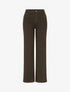 Jean wide leg coupe droite - Marron - 1