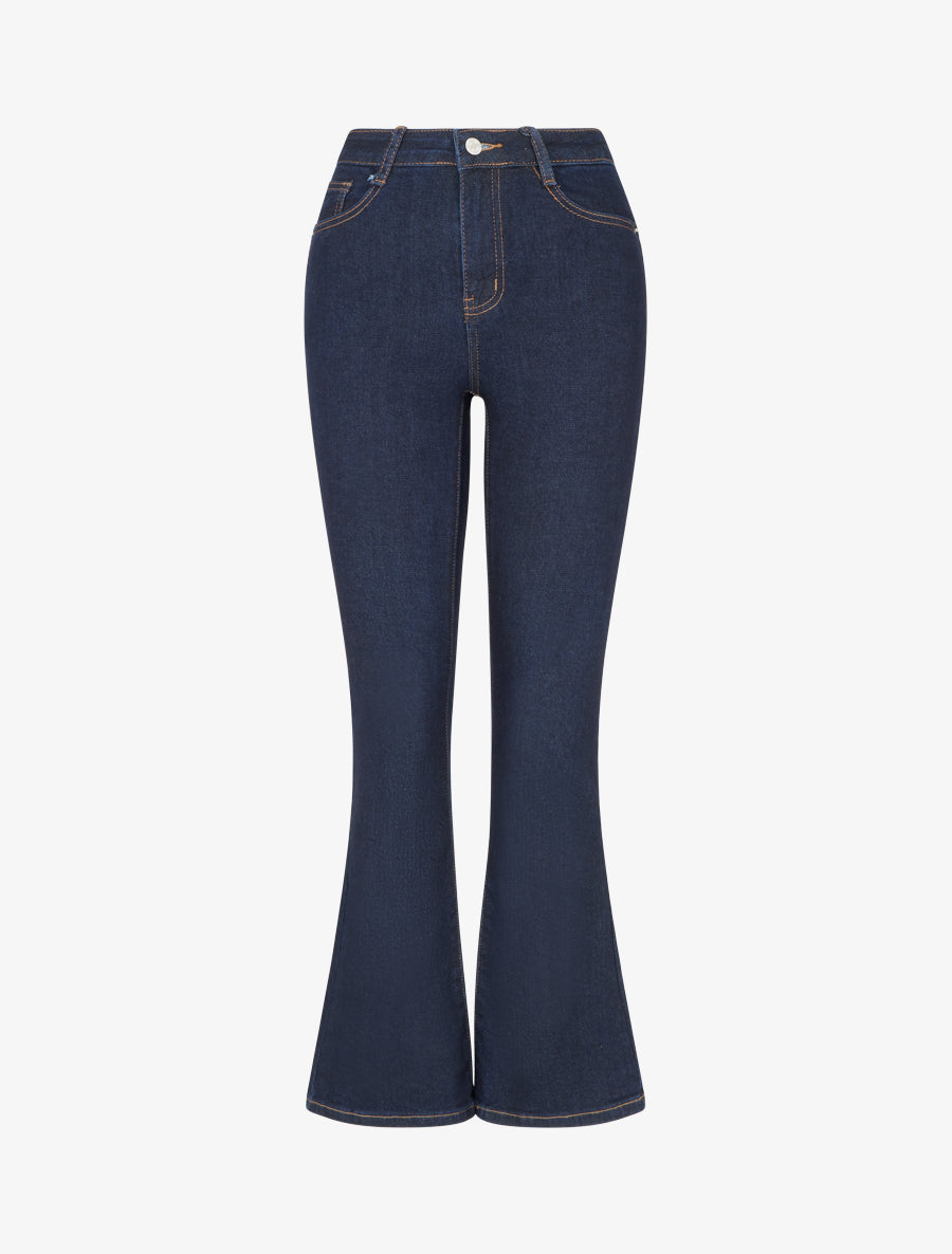 Jean classique coupe flare - Bleu - 1