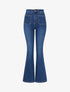 Jean flare à poches plaquées - Bleu brut - 1
