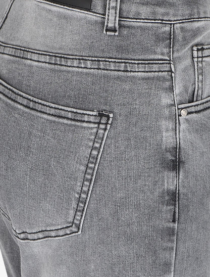 Jean mom 7/8 à taille standard - Gris clair - 3