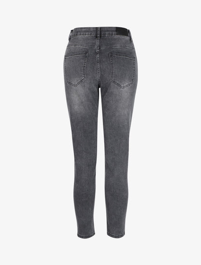 Jean mom 7/8 à taille standard - Anthracite - 2