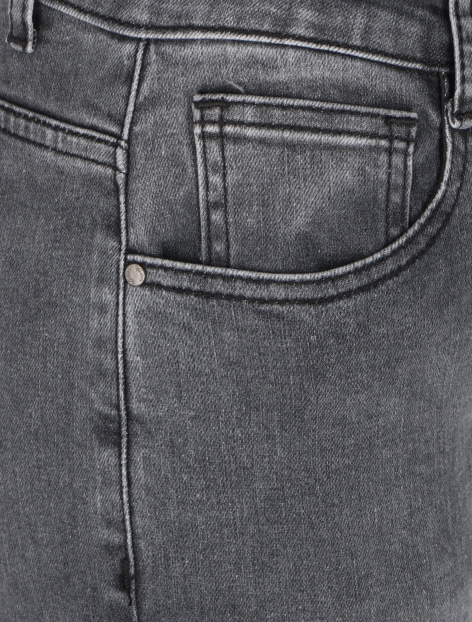 Jean mom 7/8 à taille standard - Anthracite - 3