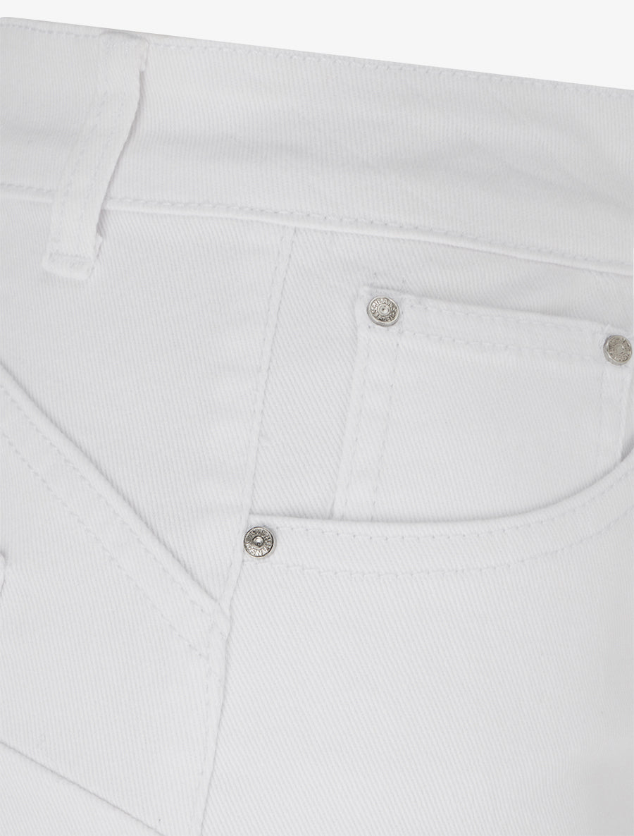 Jean wide leg push up - Blanc - 3