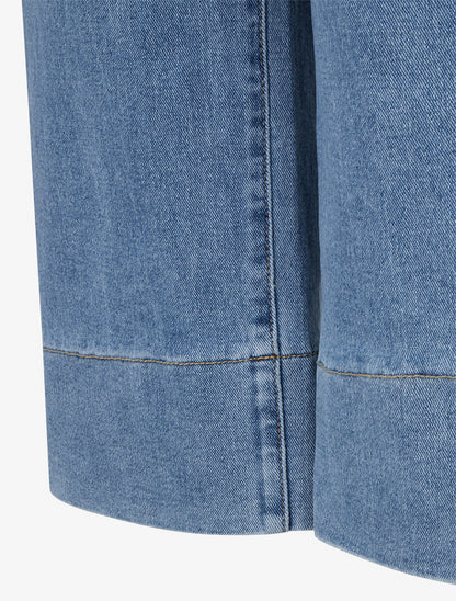 Jean classique wide leg coupe droite - Bleu - 3