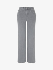 Jean wide leg coupe droite - Gris - 1