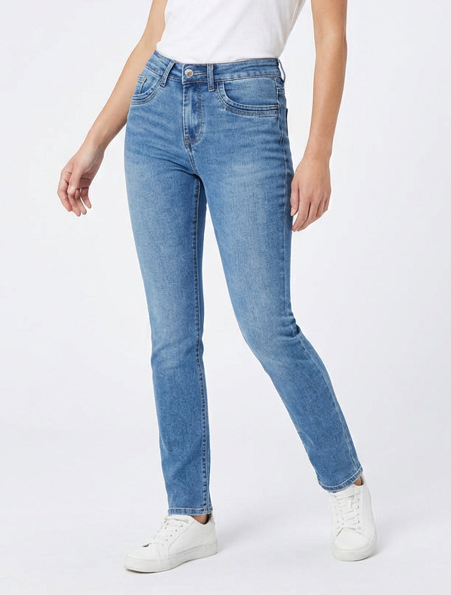 Jean classique coupe slim - Bleu