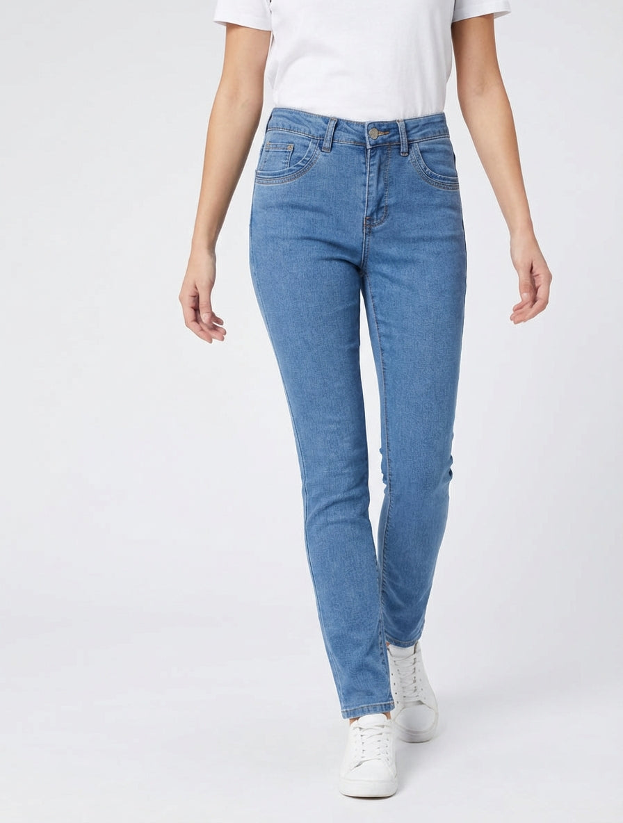 Jean slim 5 poches - Bleu