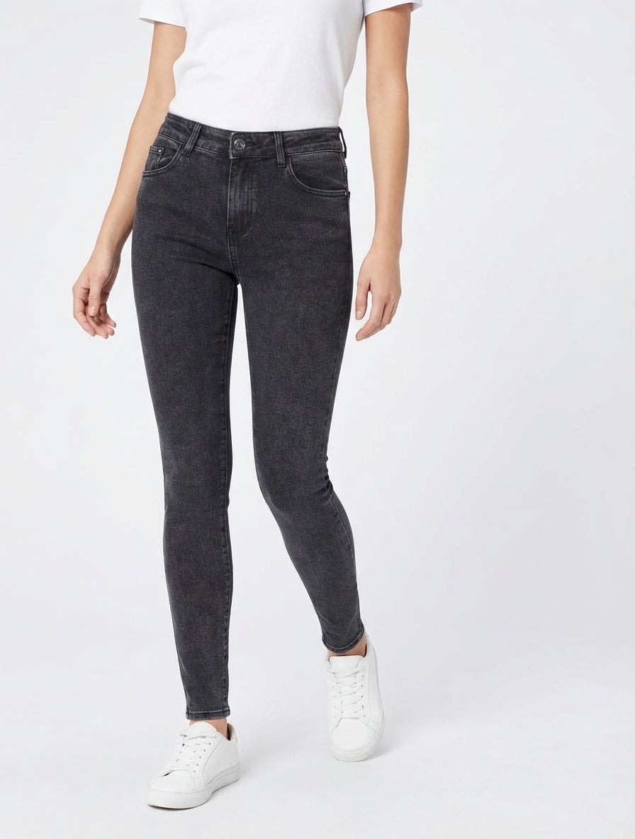 Jean skinny taille standard 5 poches - Noir