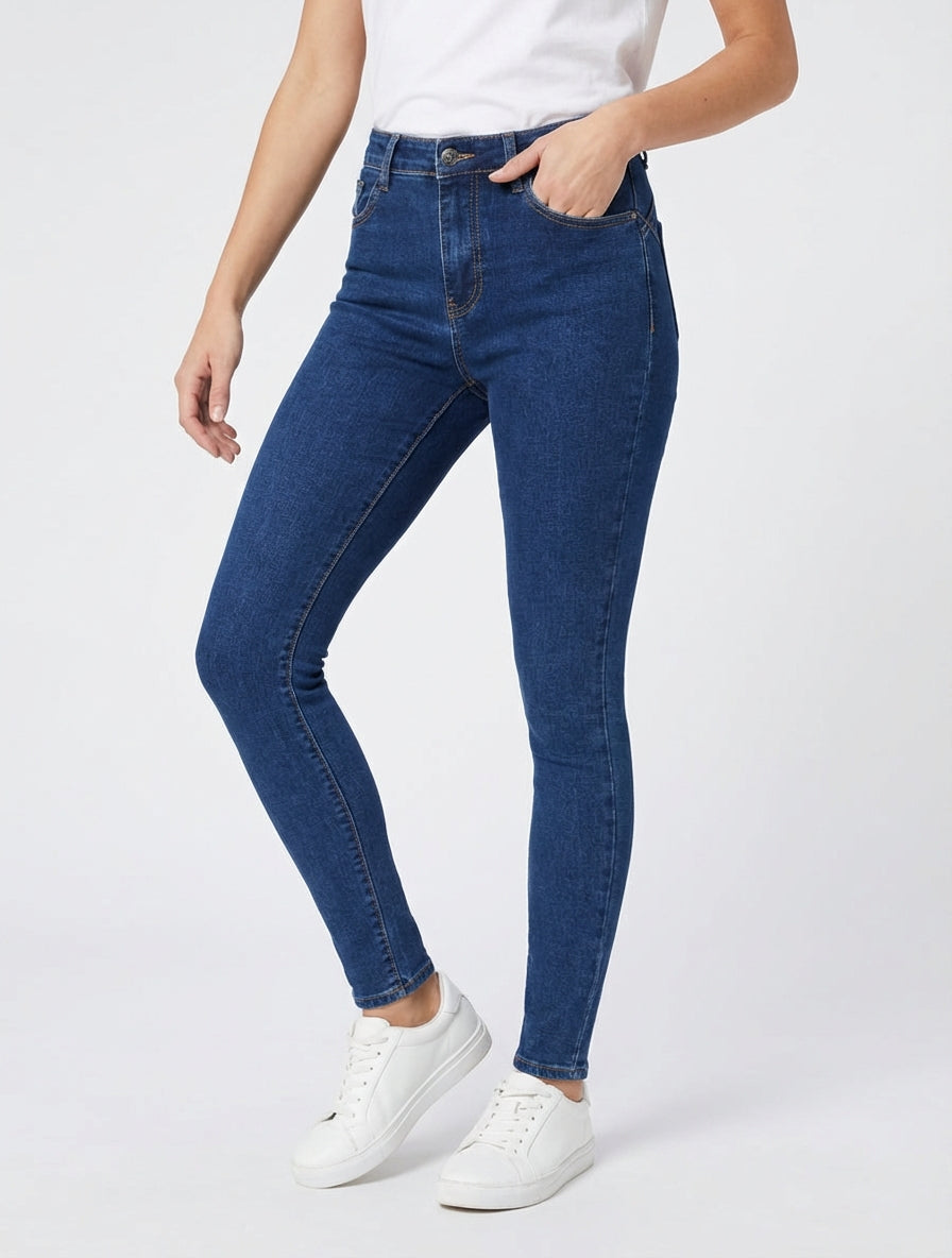 Jean skinny 5 poches - Bleu