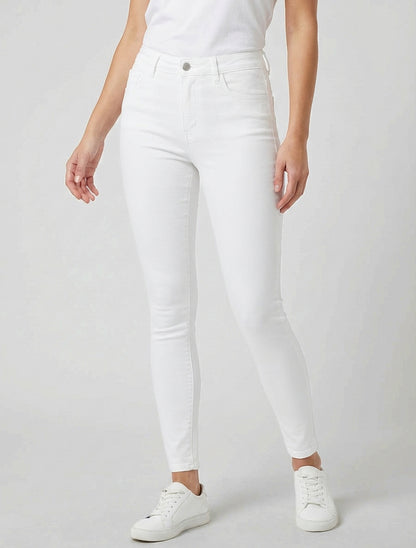 Jean skinny à 5 poches - Blanc