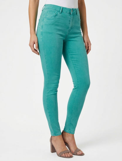 Jean skinny à 5 poches - Turquoise