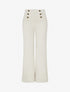 Jean droit style pantalon à pont - Beige - 1