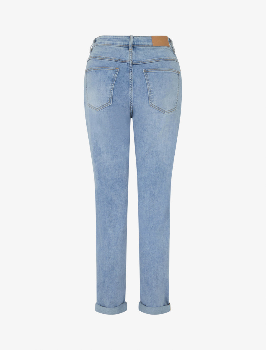 Jean mom taille haute - Bleu clair - 2